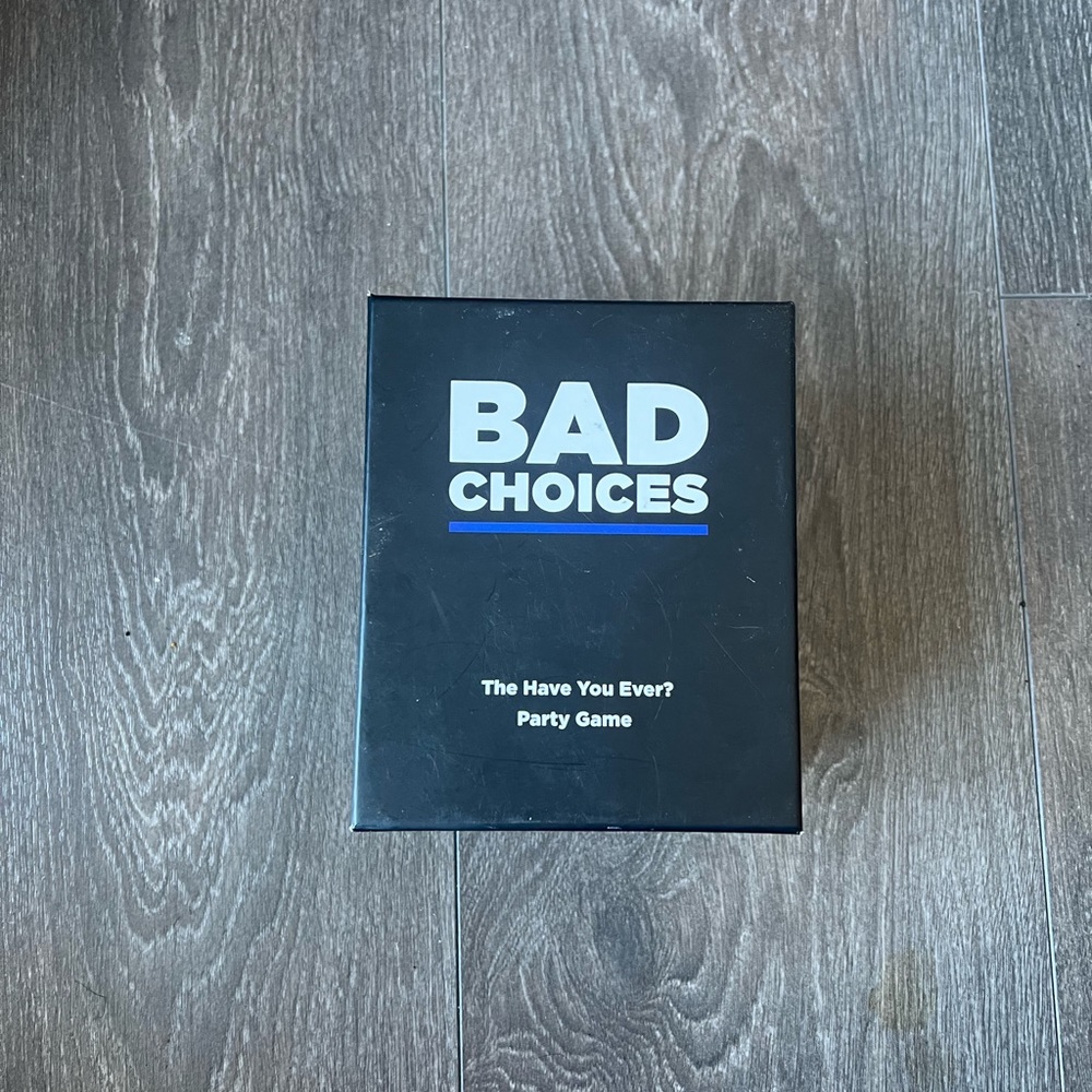 Drinking card game - bad choices